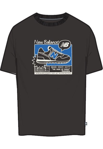 Camisa Deportiva New Balance Original Good Negro Para Hombre