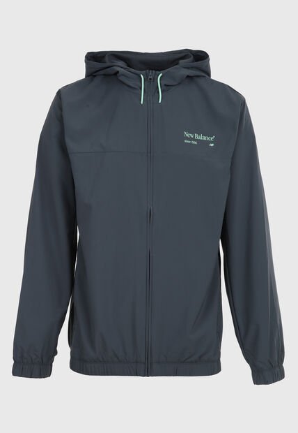 Chaqueta new balance Reimagined Woven Graphic Gris