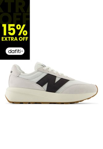 Tenis New Balance 370 Hombre-Beige/Negro New Balance
