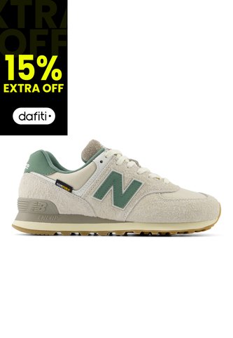 Tenis New Balance 574 Hombre-Gris/Verde New Balance