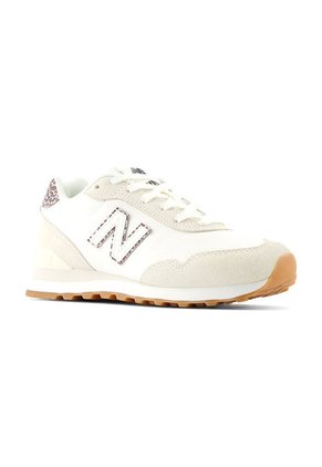 Tenis New Balance 515 Mujer Gris Marfil Rosa Casual Versátil