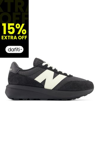 Tenis New Balance 370 Hombre-Negro/Blanco New Balance