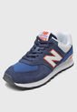 Tenis Lifestyle Azul-Blanco-Naranja new balance 574 de New Balance