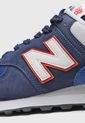 Tenis Lifestyle Azul-Blanco-Naranja new balance 574 de New Balance