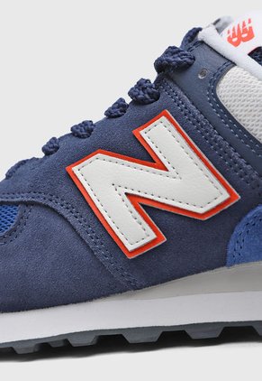 Tenis Lifestyle Azul-Blanco-Naranja new balance 574
