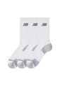 Medias Deportivas New Balance Original Crew 3P Blanco Unisex de New Balance