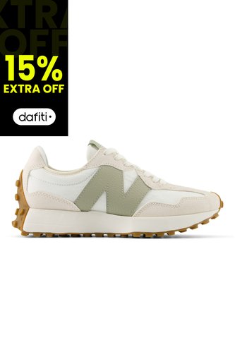 Tenis New Balance 327 Mujer-Beige/Verde New Balance