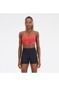 Top New Balance Crop Pace Bra 3 Naranja Mujer de New Balance