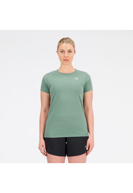Camisa Deportiva New Balance Original Good Verde Para Mujer
