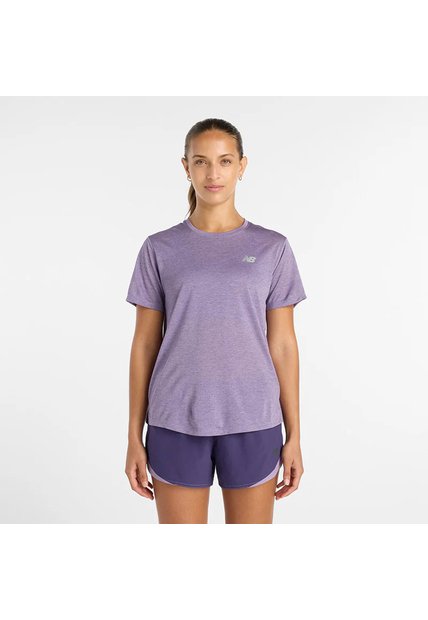 Camisa Deportiva New Balance Originales Athletics Lila Mujer