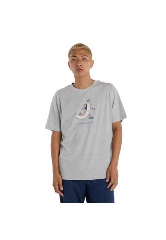 Camisa Deportiva New Balance Originales Graphics Gris Hombre New Balance
