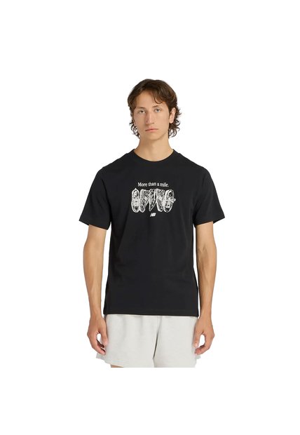 Camisa Deportiva New Balance Originals Graphics Negro Hombre