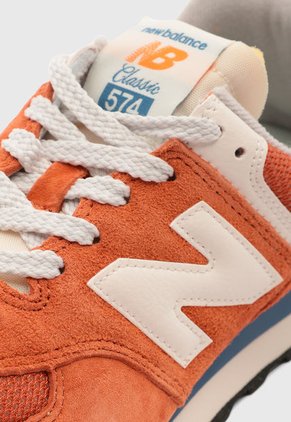 Tenis new balance 574 Naranja