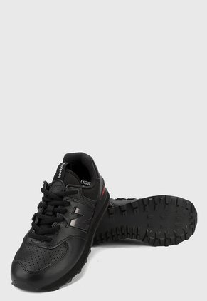 Tenis Lifestyle Negro-Rojo New Balance 574