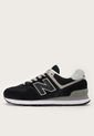 Tenis Lifestyle Negro-Blanco-Taupé New Balance 574 de New Balance