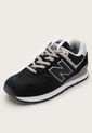 Tenis Lifestyle Negro-Blanco-Taupé New Balance 574 de New Balance