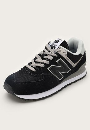 Tenis Lifestyle Negro-Blanco-Taupé New Balance 574