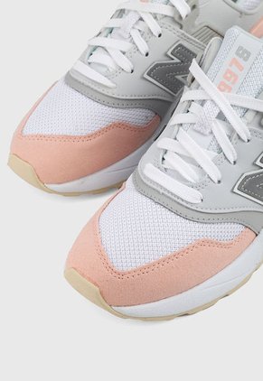 Tenis Lifestyle Gris-Blanco-Rosa New Balance 997H