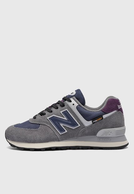 Tenis Lifestyle Gris Oscuro-Azul Oscuro-Violeta new balance 574