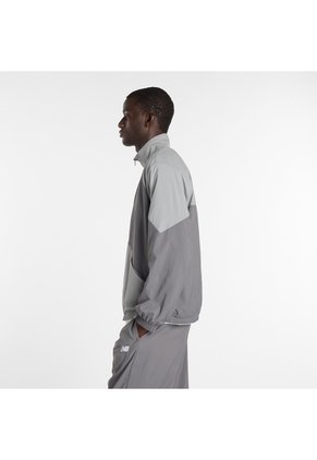 Chaqueta New Balance Originals Sport Legacy Gris Para Hombre