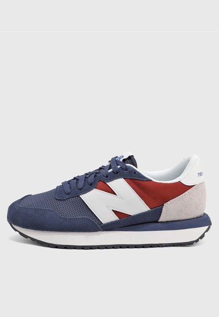 Tenis Lifestyle Azul Navy-Rojo-Marfil New Balance 237