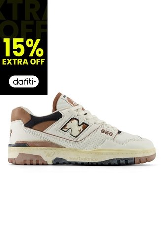 Tenis New Balance 550-Blanco/Café New Balance