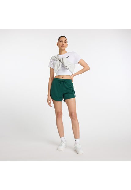 Pantaloneta New Balance Original Athletics Verde Para Mujer