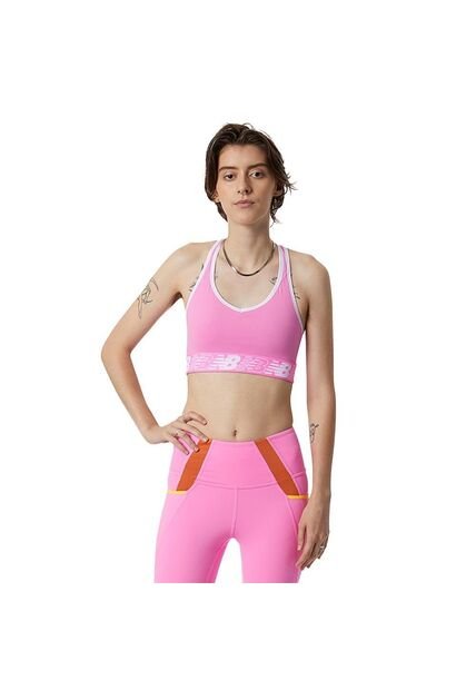 Top Deportivo New Balance Pace 3.0 Para Mujer-Rosa