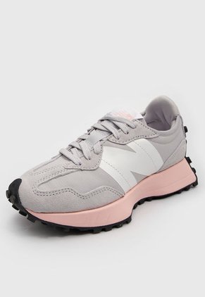 Tenis Lifestyle Gris-Blanco-Rosa New Balance 327