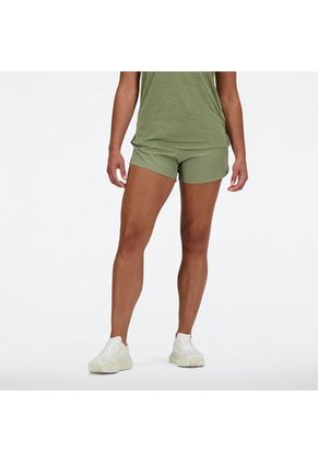 Pantaloneta Marca New Balance Original Better Verde Mujer