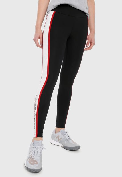 Leggings Negro-Blanco-Rojo New Balance NB Lifestyle