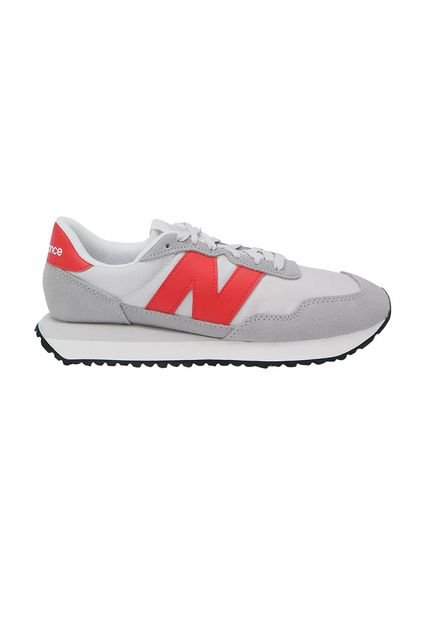 Tenis New Balance 237-Gris/Rojo