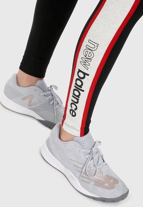 Leggings Negro-Blanco-Rojo New Balance NB Lifestyle