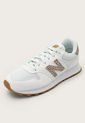 Tenis Lifestyle Blanco-Café New Balance 500 de New Balance