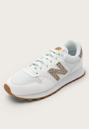 Tenis Lifestyle Blanco-Café New Balance 500