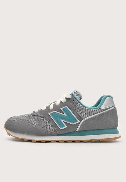 Tenis Lifestyle Gris-Turquesa-Blanco New Balance 373