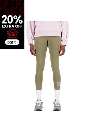 Pantalon Casual New Balance Original Essentials Verde Mujer New Balance