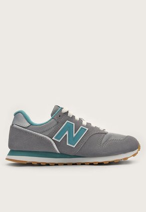 Tenis Lifestyle Gris-Turquesa-Blanco New Balance 373