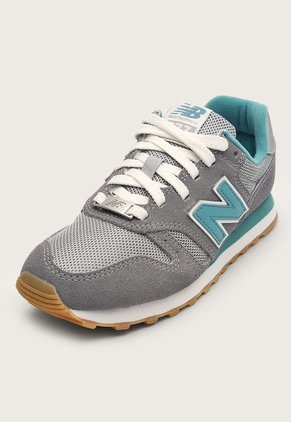 Tenis Lifestyle Gris-Turquesa-Blanco New Balance 373