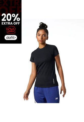 Camisa Deportiva New Balance Original PerfectRib Negro Mujer New Balance
