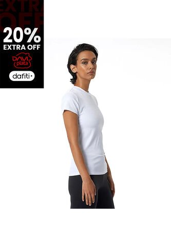 Camisa Deportiva New Balance Original Perf Blanco Para Mujer New Balance