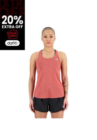 Camisa Deportiva New Balance Original Impact Run Rojo Mujer New Balance