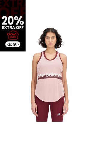 Camisa Deportiva New Balance Original Print Rosa Para Mujer New Balance