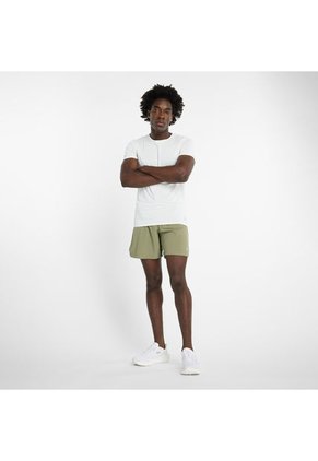 Pantaloneta Marca New Balance Original RC 7" Verde Hombre