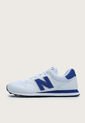 Tenis Lifestyle Blanco-Azul Royal-Negro New Balance 500 de New Balance