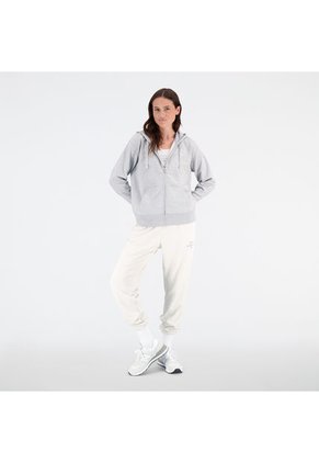 Chaqueta Deportiva Marca New Balance Essentials Gris Mujer