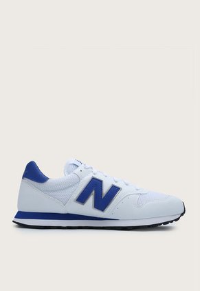 Tenis Lifestyle Blanco-Azul Royal-Negro New Balance 500
