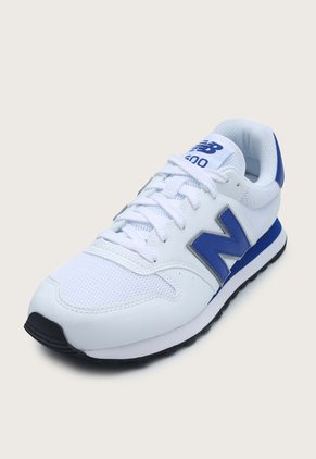 Tenis Lifestyle Blanco-Azul Royal-Negro New Balance 500