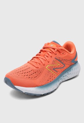 Tenis Running Naranja Neón- Azul Grisáceo New Balance Fresh Foam X Evoz v3