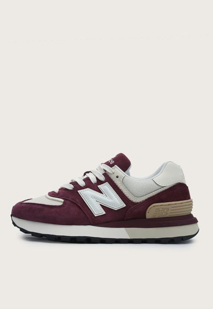 Tenis Lifestyle Borgoña-Marfil-Mostaza New Balance 574